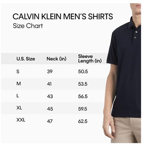 Calvin Klein Men's Collard Stretch Polo Golf Shirt - Picture 2 of 6